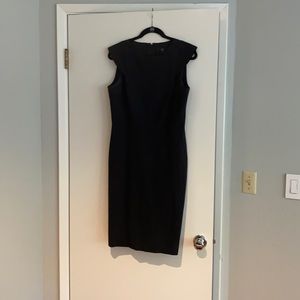 J crew cap sleeve 365 dress in black